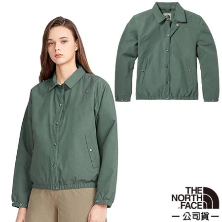 【The North Face】女 防水防風耐磨連帽外套(亞洲版型)/夾克.風雨衣/4U9W-V38 綠色 V✿30E010